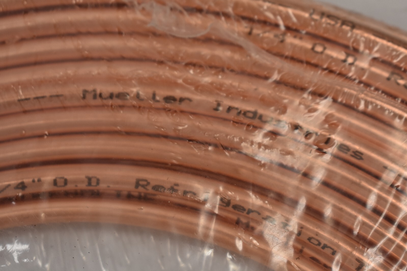 Mueller Streamline 1/4" OD Refrigeration Tube Copper 30' Coil Device Genuine