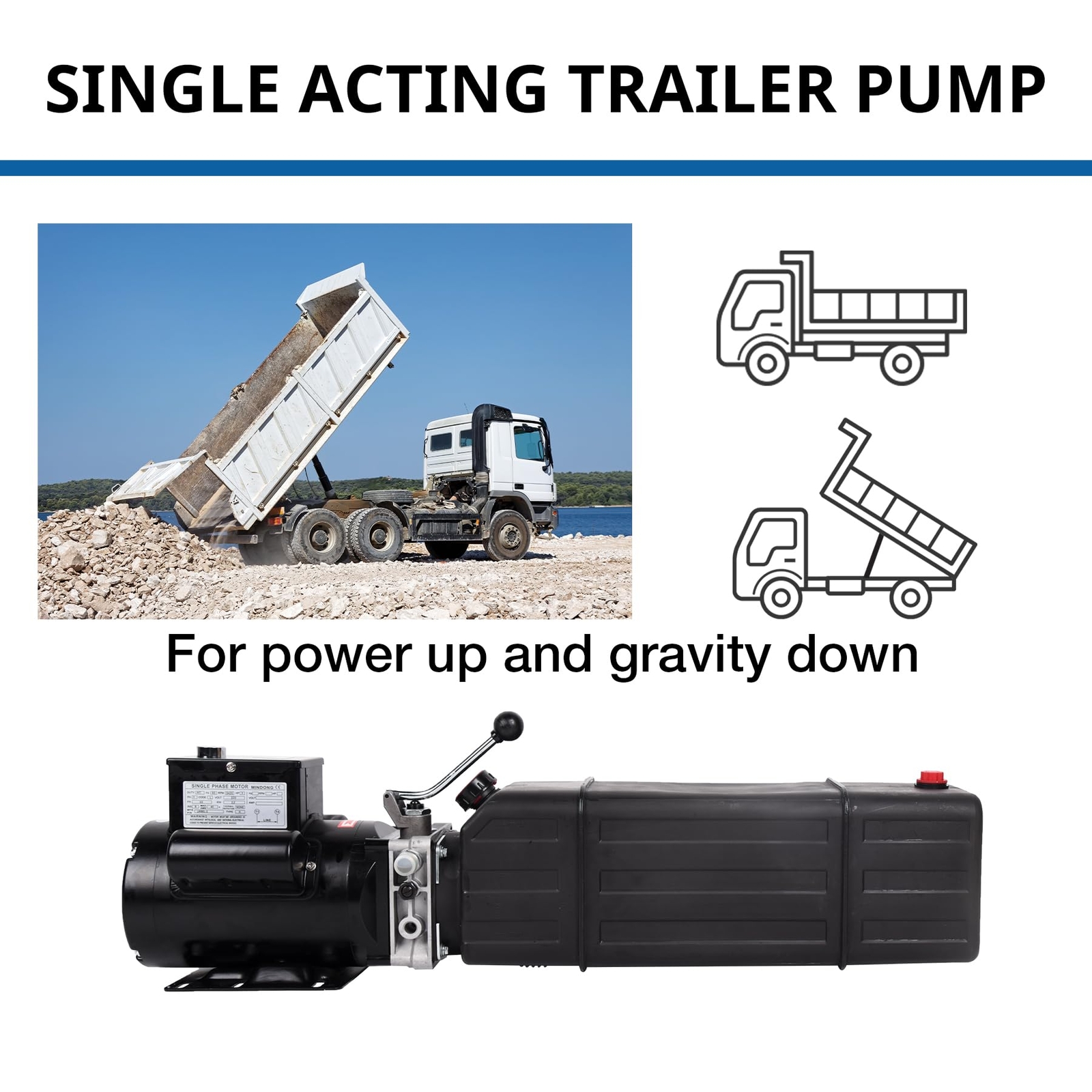 14 Quart 3.7 Gallon Hydraulic Pump 2950 PSI Car Lift 3 HP for 2 and 4 Post Lifts