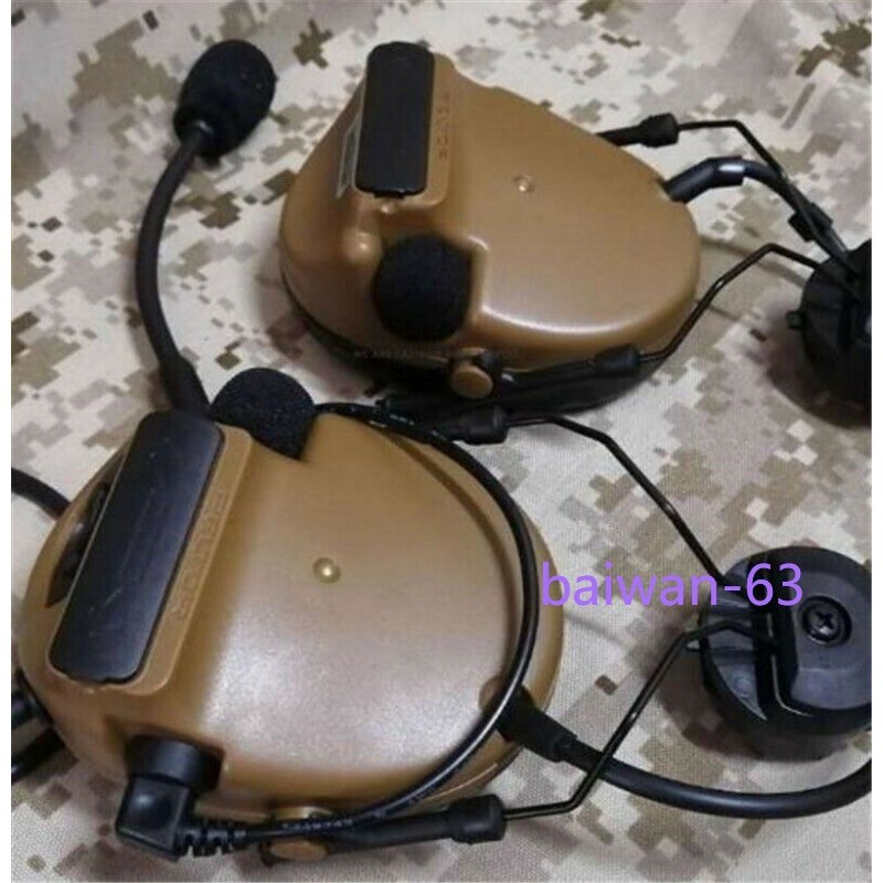 US PELTOR Comtac III C3 Tactical Headset Helmet Ver. Noise Reduction Headphone