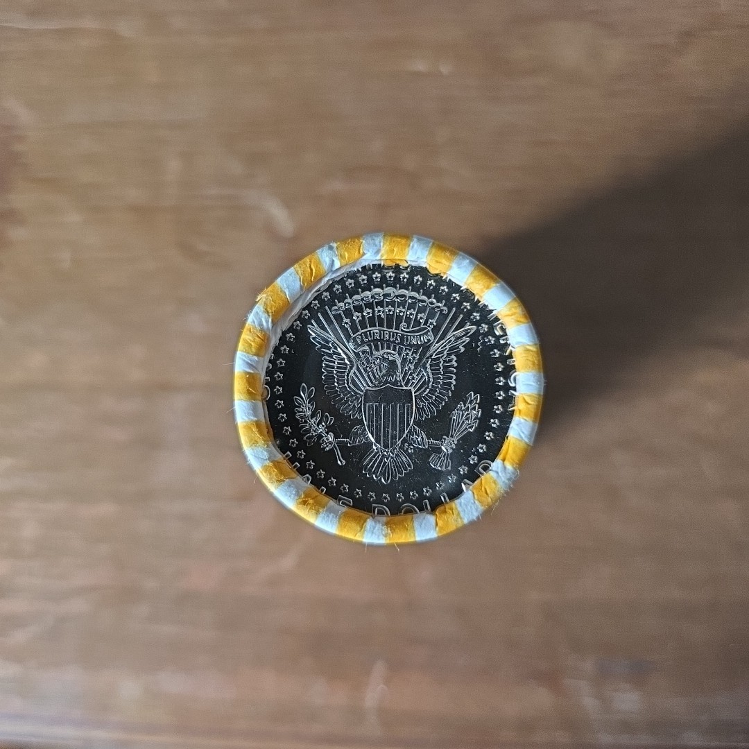 2025 P Kennedy Half Dollar Brilliant Uncirculated Original Bank Wrapped Roll