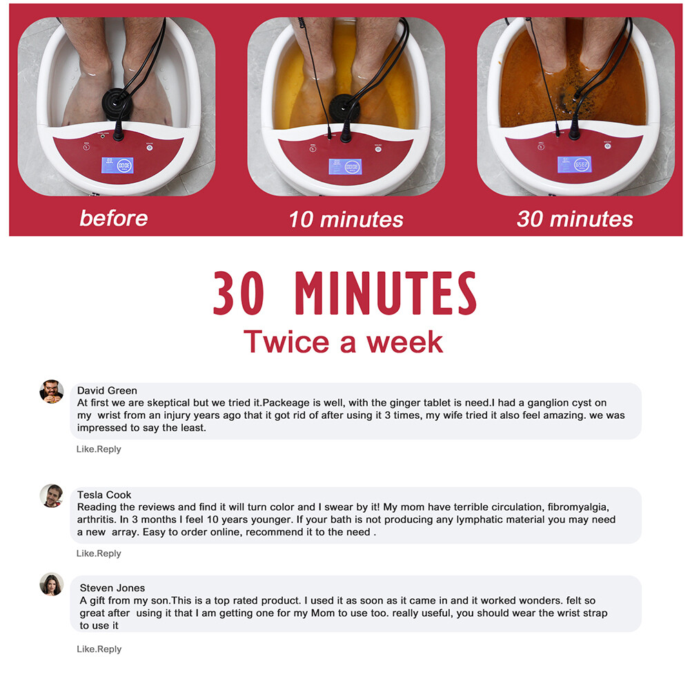 Ionic Foot Spa Bath Detox Cleanse Machine with Basin Tub ,2023 Upgrade Vesion