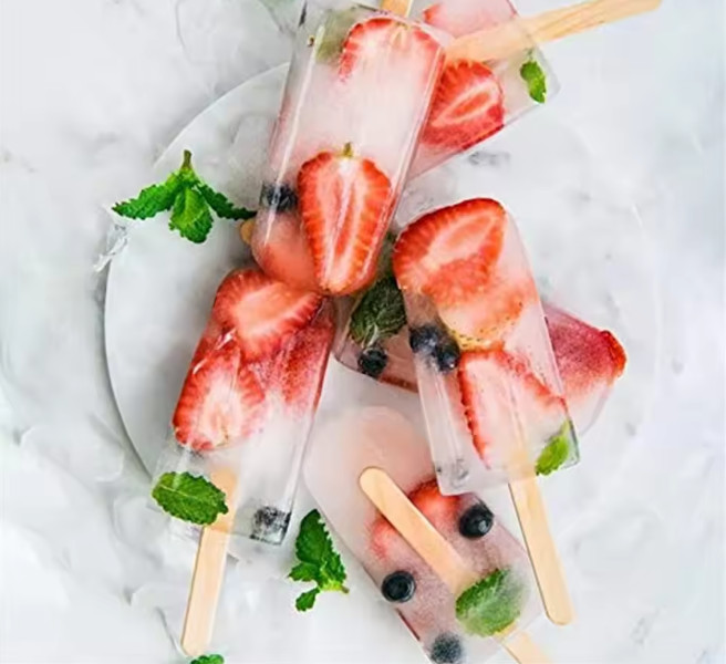 Silicone Ice Cream Mold DIY Popsicle Tray Magnum Style Fruit Juice Ice Pop Maker