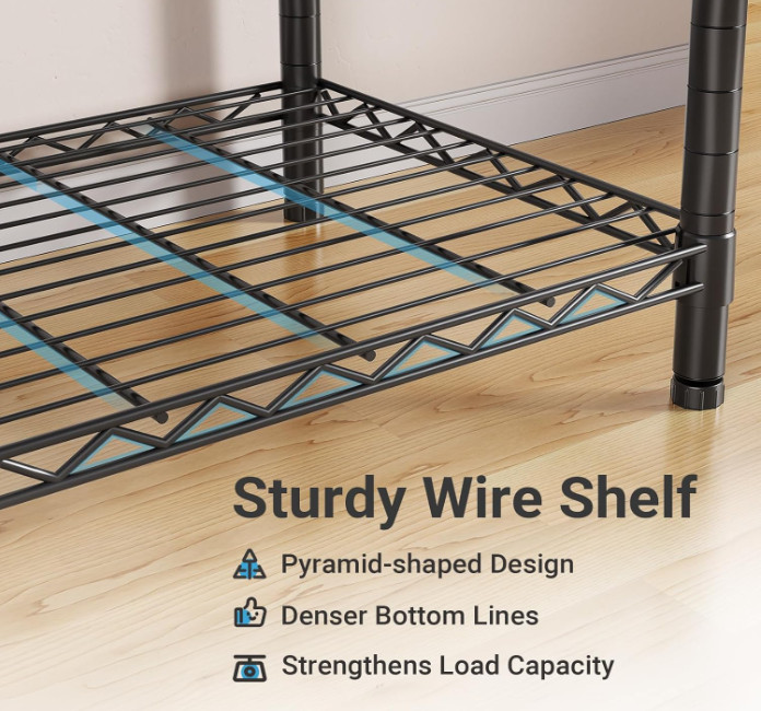 Perchero portátil de alta resistencia con funda negra, armario independiente aju