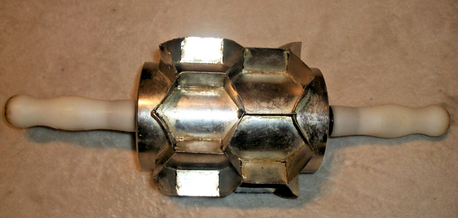 Moline Commercial Rotary Rolling Biscuit Donut Dough Cutter Hexagon Vintage B68
