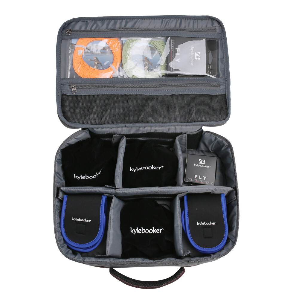 Fishing Reel Case Mesh Pocket Insert Leaf For Storage Fishing Gear Reel Bag