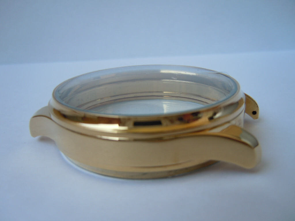 YELLOW ALLOYS CASE FOR POCKET WATCH MOVEMENTS 16s-22mm band size