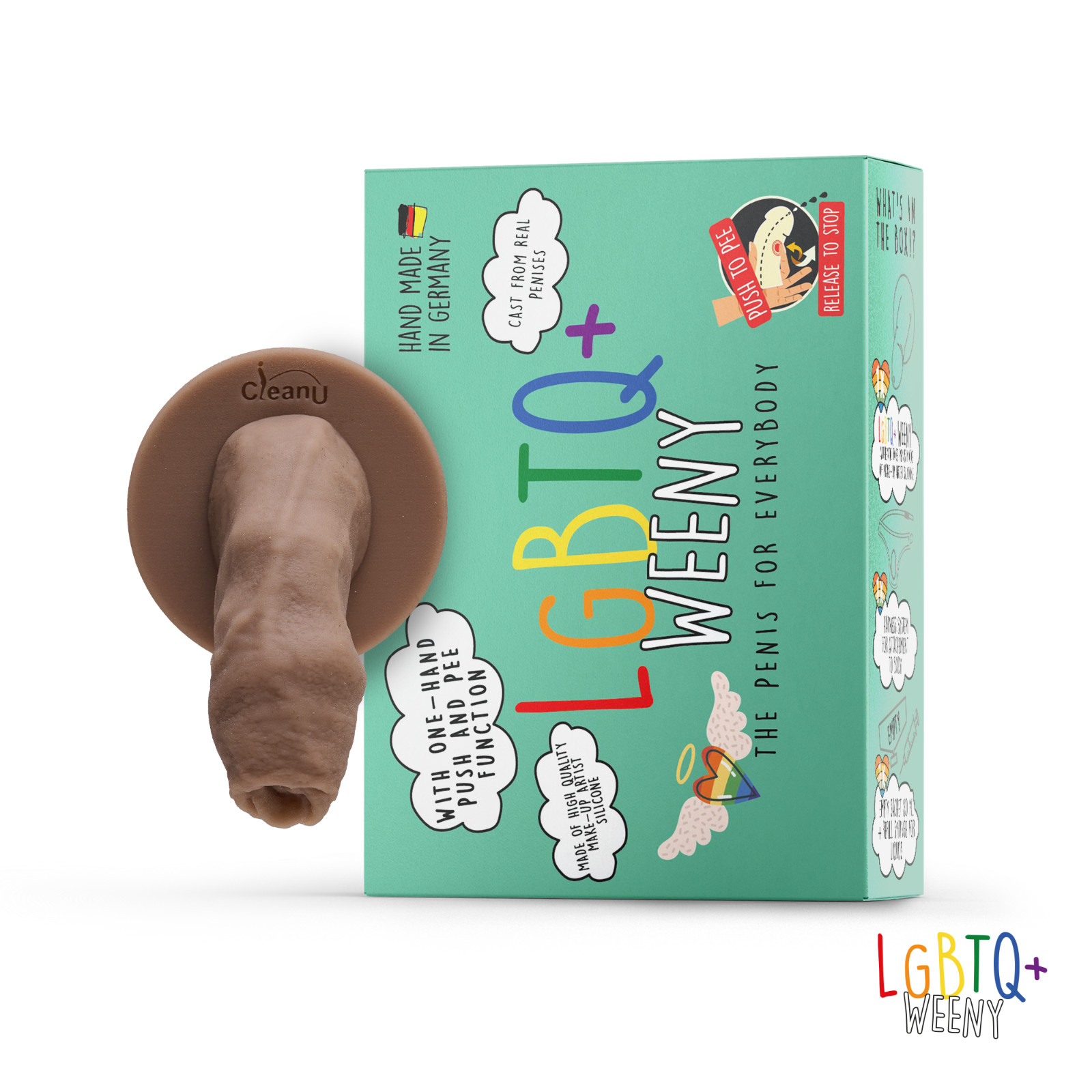 LGBTQ+ Weeny - "Warm Honey" - FTM STP Silicone Packer CleanU Screeny Weeny