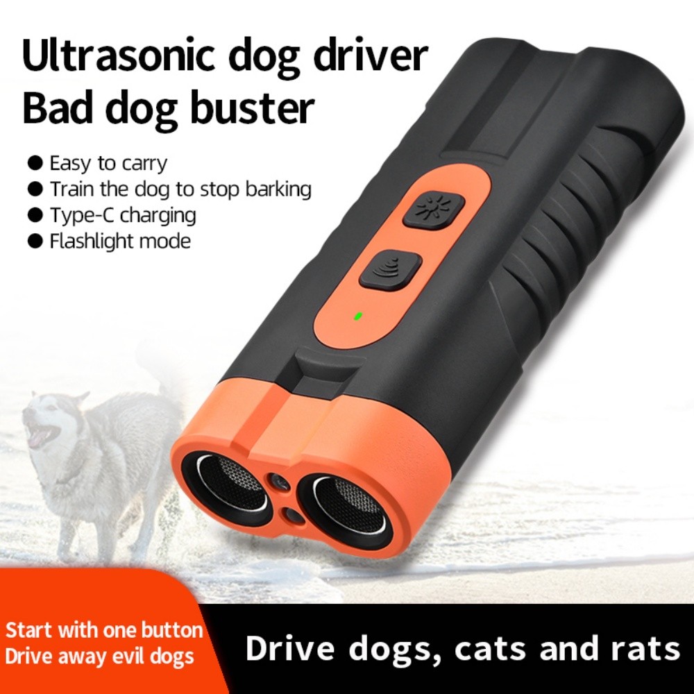 2025 Portable Ultrasonic Dog Repeller Stop Barking Anti Bark Device Rechargeable