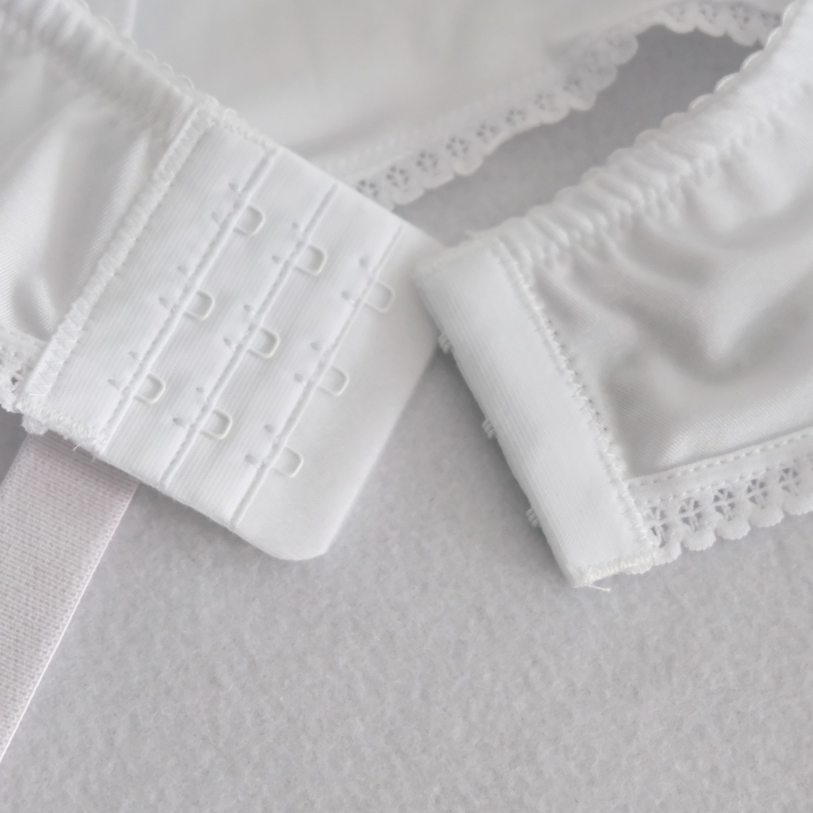 Luxallacki Classic Silky Satin 12 Straps Garter Belt Metal Clips Underwear