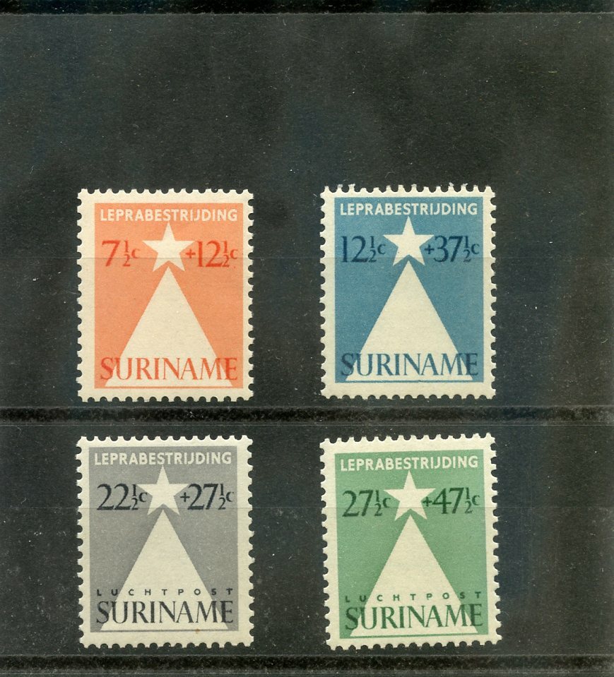 SURINAM Sc B47-8,CB4-5(MI 279-82)**F-VF NH 1948 SET $55
