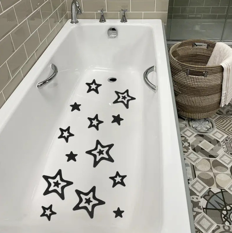5 Sets of Anti Slip Stickers Star Bath Shower Grip Non-Slip Safety Floor 15pcs