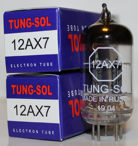 Matched Pair Tung Sol 12AX7 / ECC83 pre-amp tubes, Brand NEW in Box !