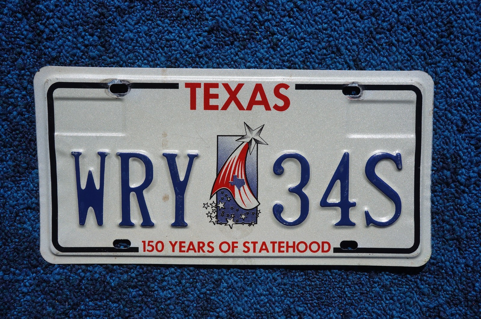 Texas 150 Years of Statehood License Plate