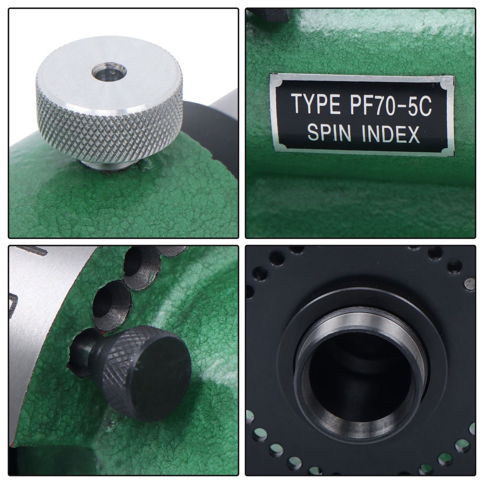 5C Precision Spin Index Fixture Collet .0004" Milling Grinding Horizontal Mill