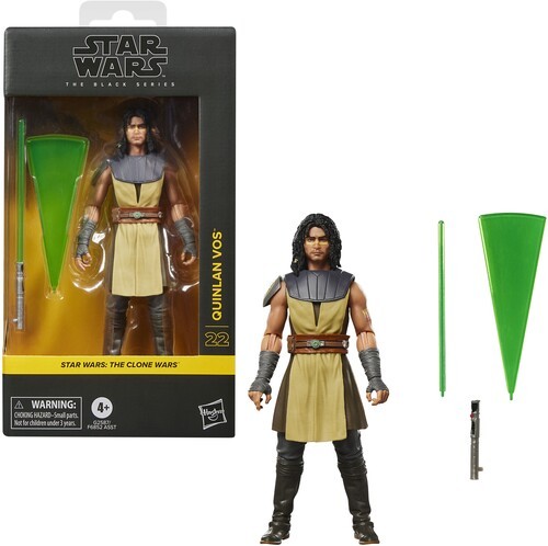 Star Wars: The Clone Wars - Black Series - Quinlan Vos Action Figure [New Toy]