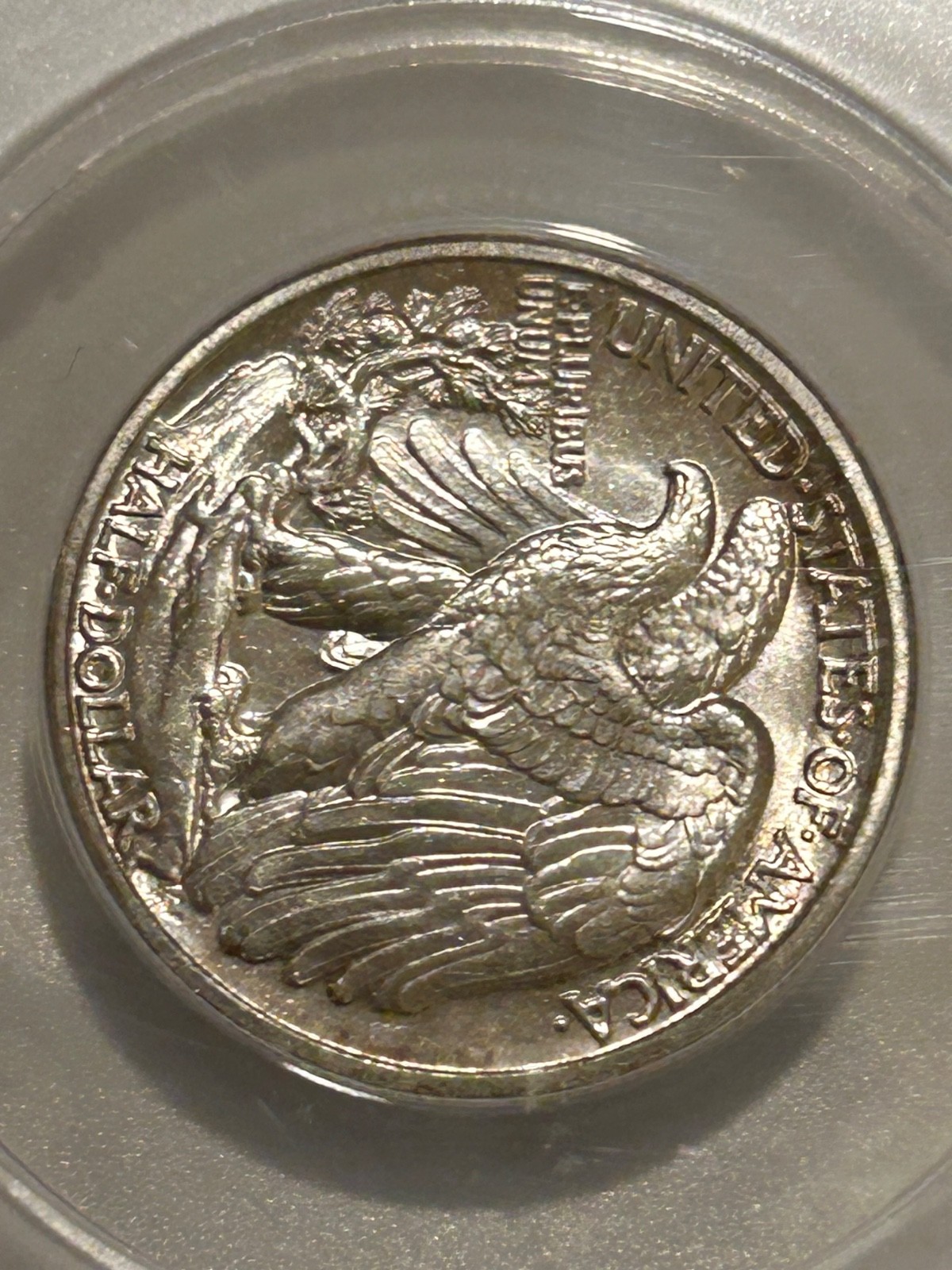 1942 P Walking Liberty Silver Half Dollar ANACS MS65