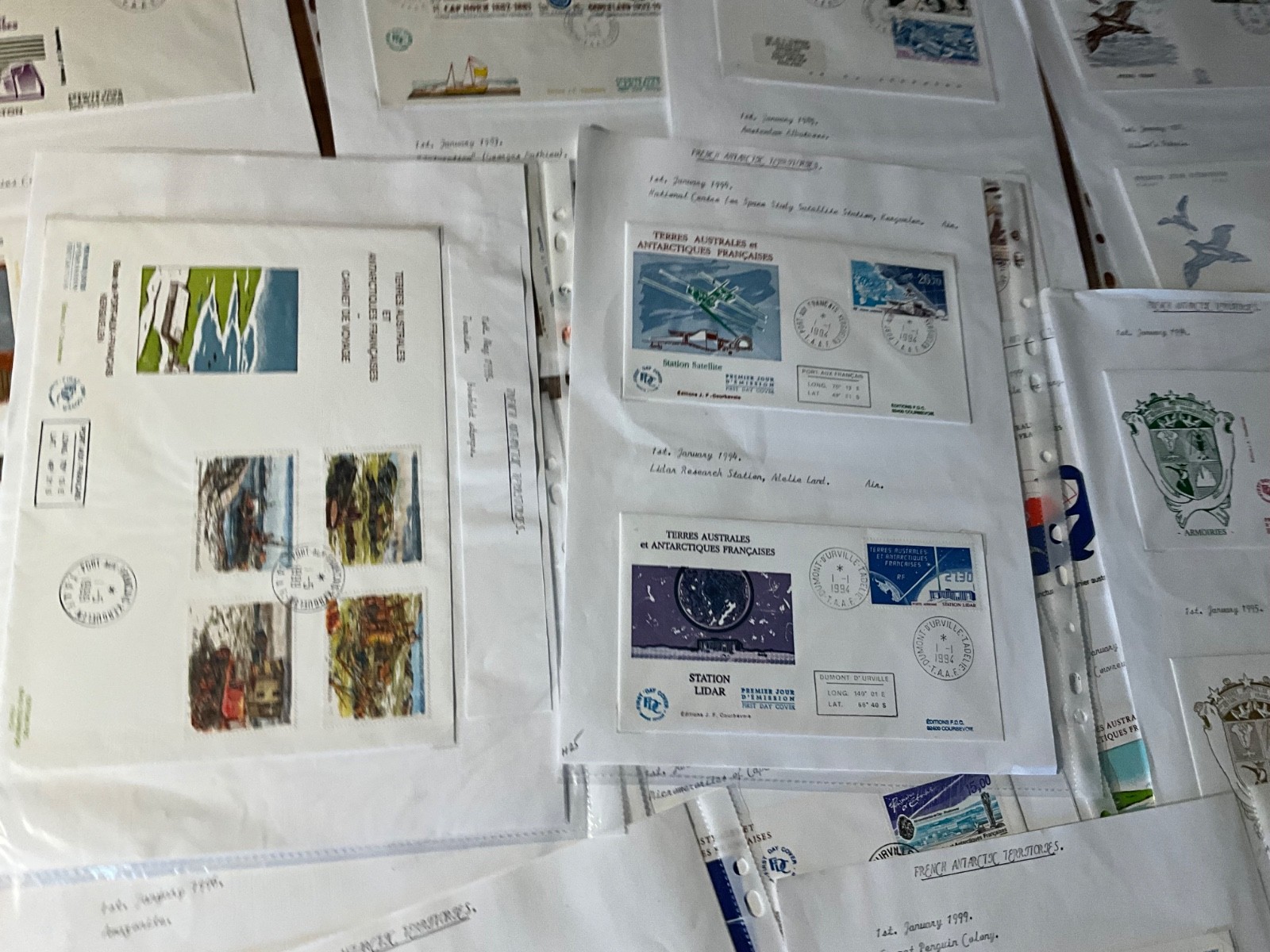 French Antarctic Territory fdc large lot 103 covers h13