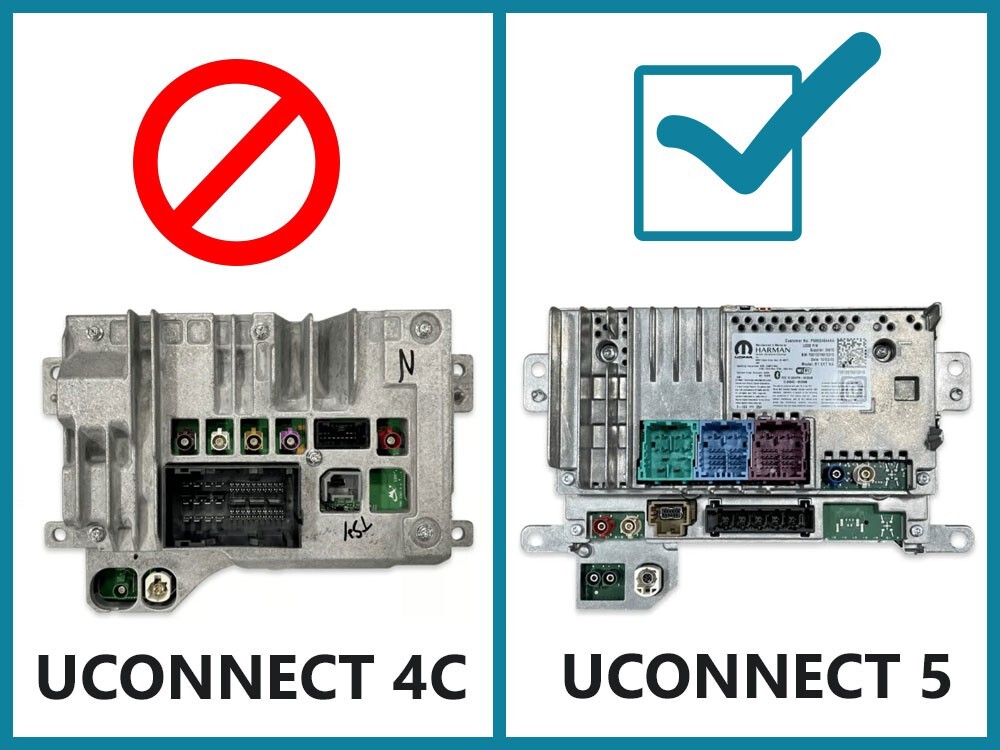 RAM 12" UCONNECT 5 RADIO INTEGRATION PROGRAMMER + SECURITY BYPAS CABLE