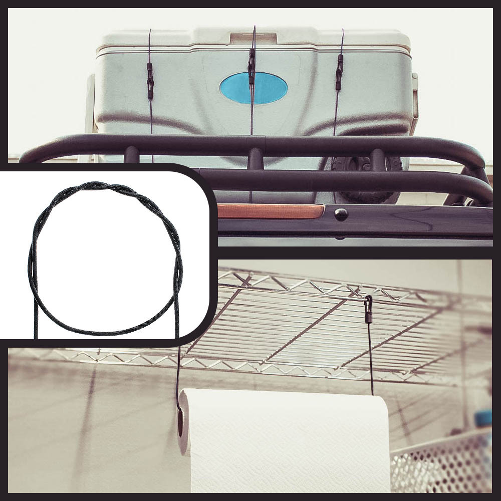 1/8" Multi-Use Elastic Bungee Cord Heavy Duty Shock Rope Tie Down Stretch Band