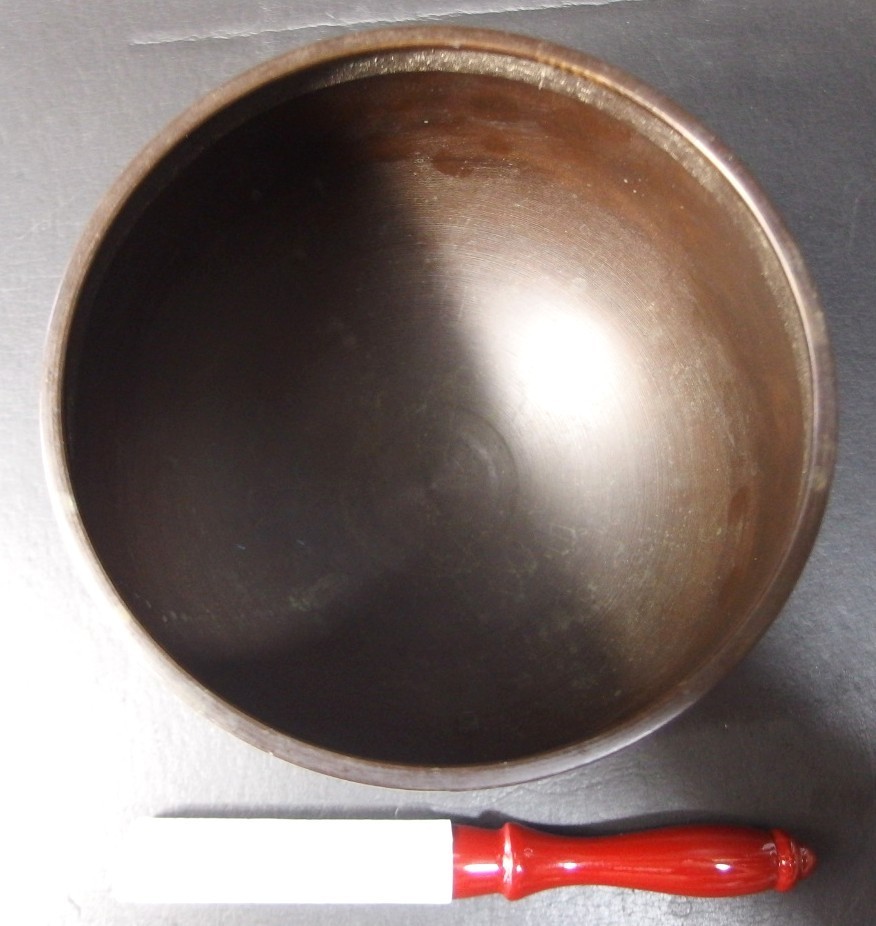 or25110 JAPANESE BUDDHIST SINGING BOWL ORIN GONG 6.3 inch / 16 cm Wide VINTAGE