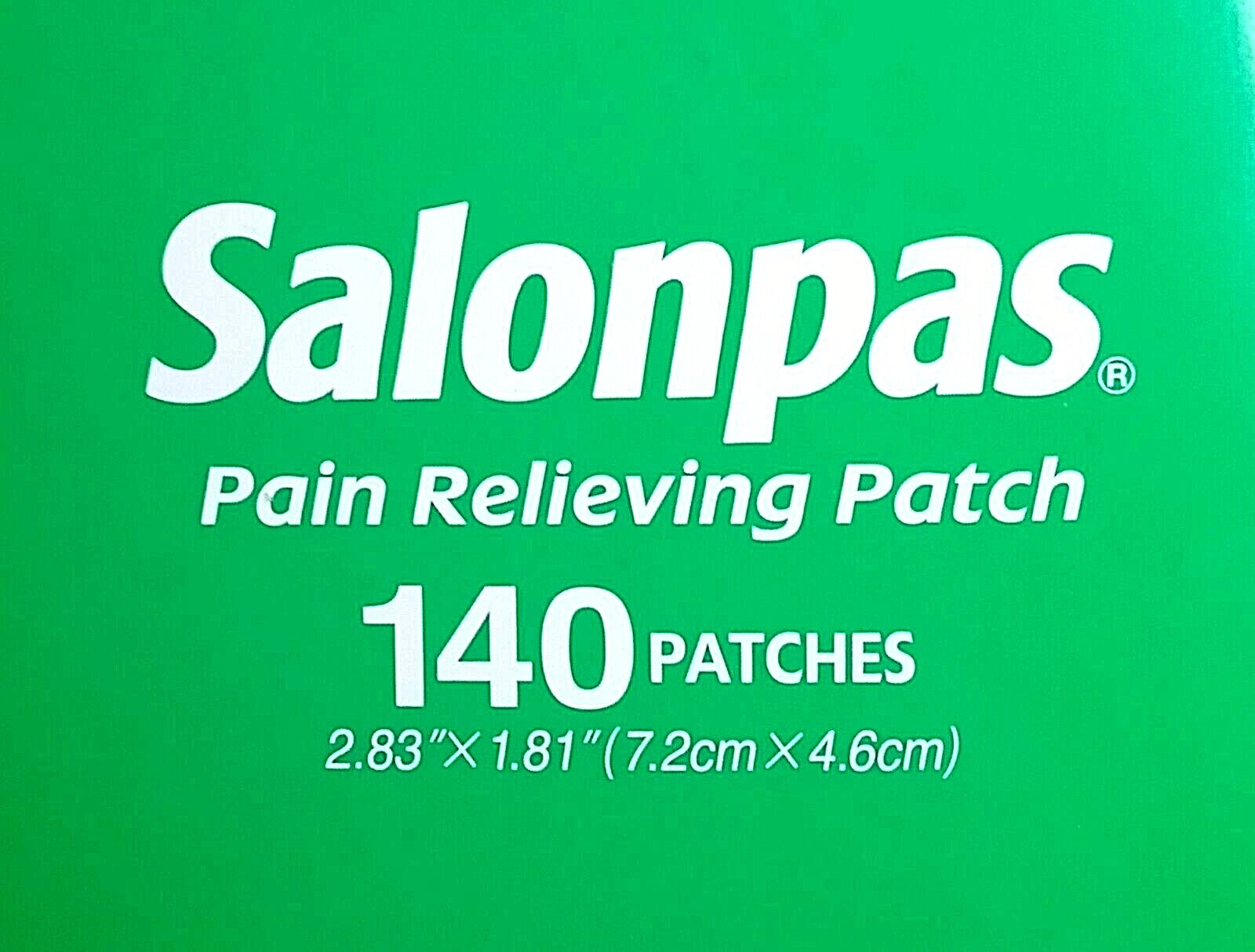 SALONPAS 140 Pain Relieving Patches External Arthritis Back Relief EXP 03/2026