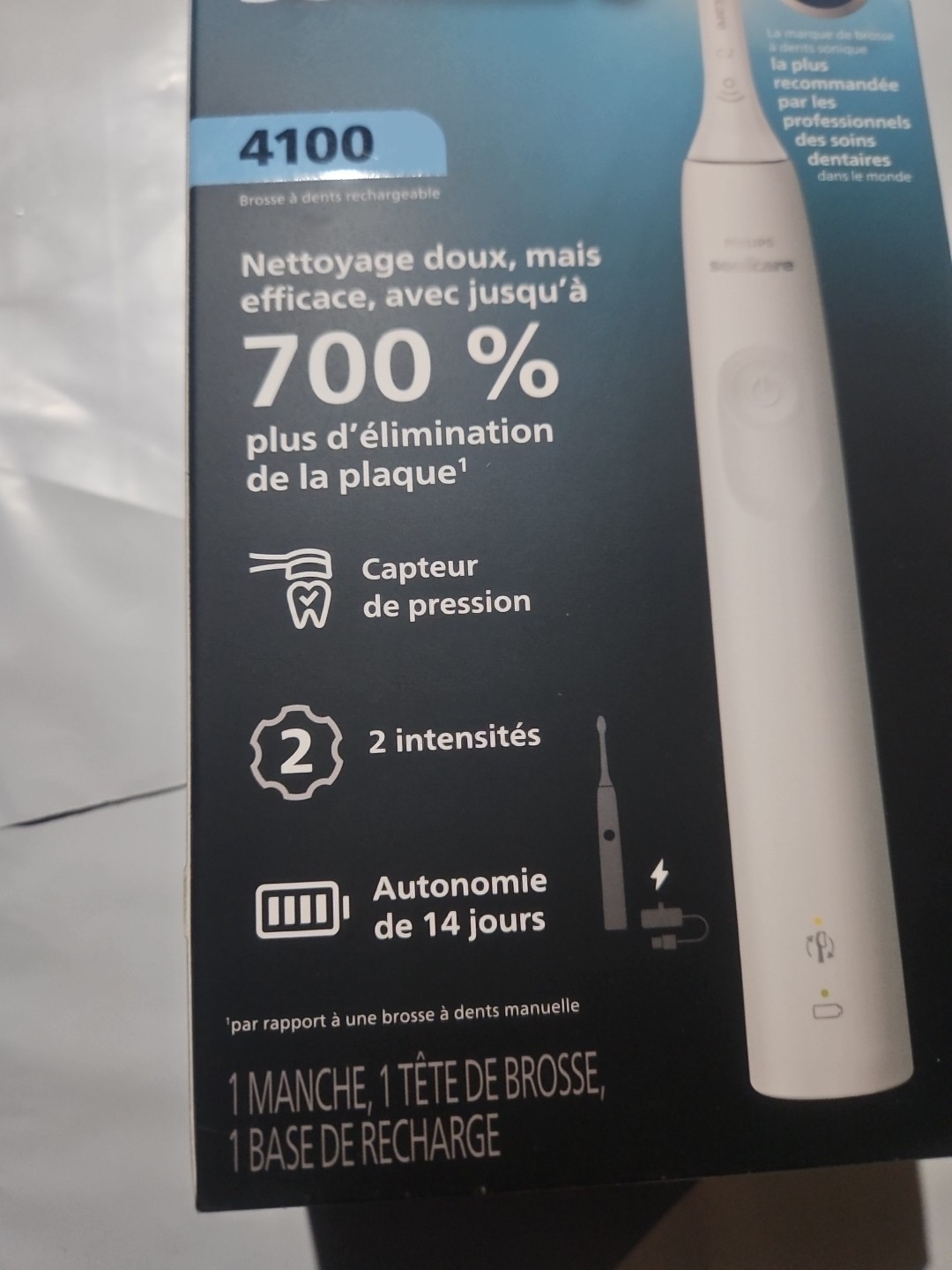 NEW Philips Sonicare 4100 Rechargeable Electric Toothbrush White