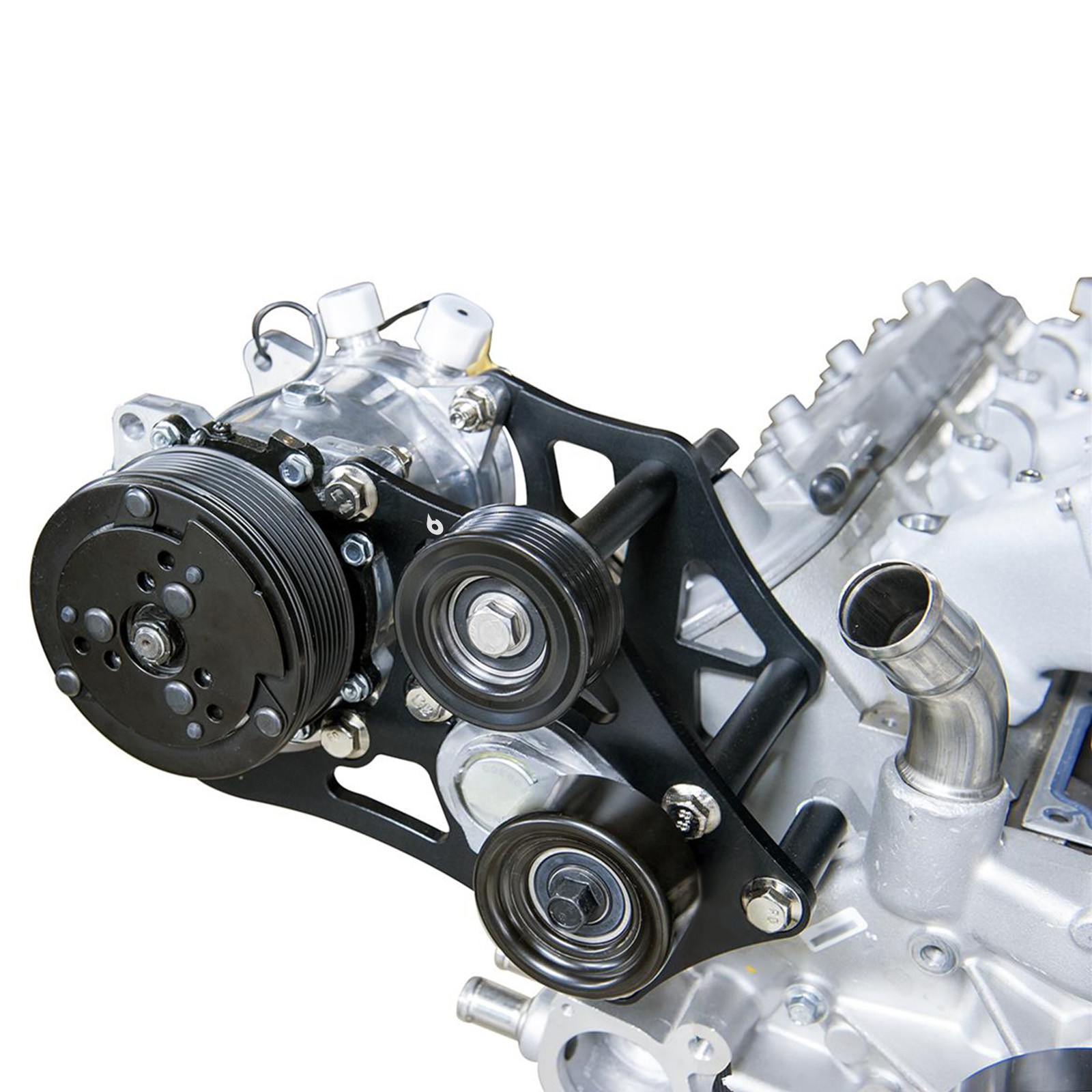 For Sanden 508 709 LS Truck Engines AC Compressor Bracket With Tensioner Kit