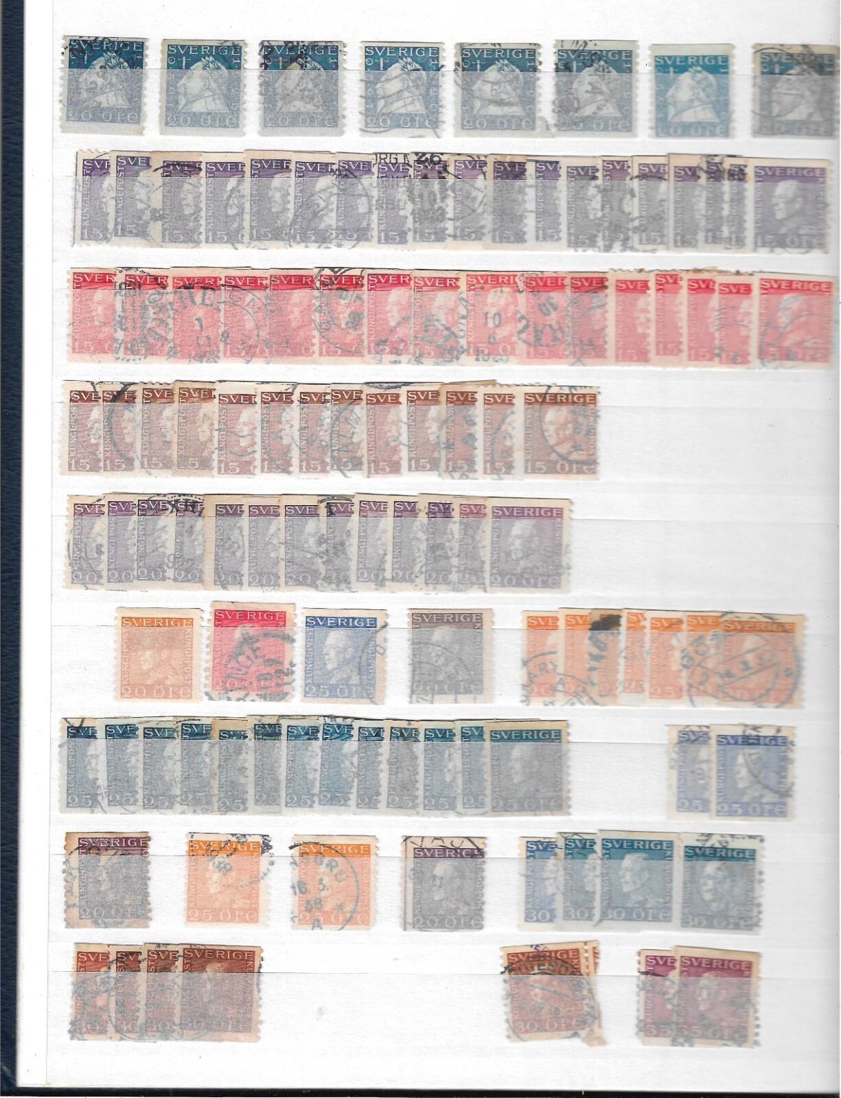 Excellent Sweden collection in stockbook!!