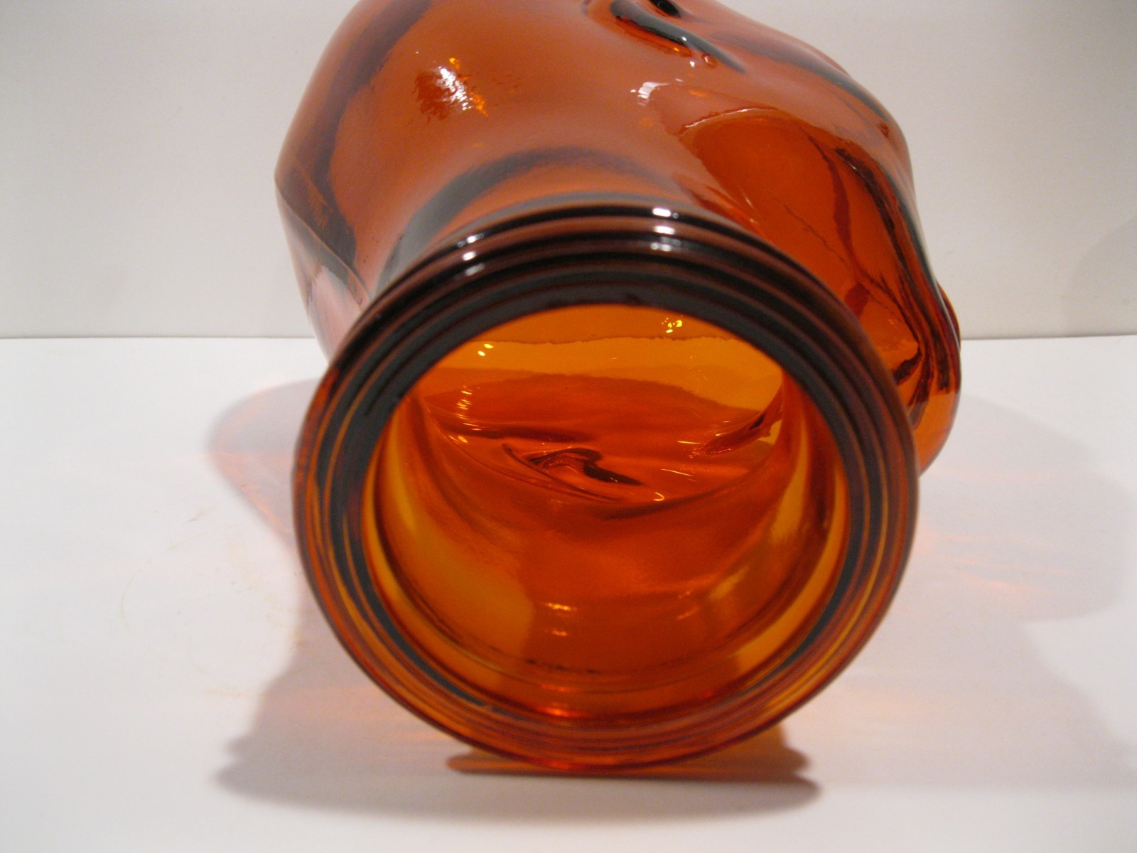 Glass Head ORANGE, Life Size Mannequin Head for Decor, Display Hats Wigs, etc