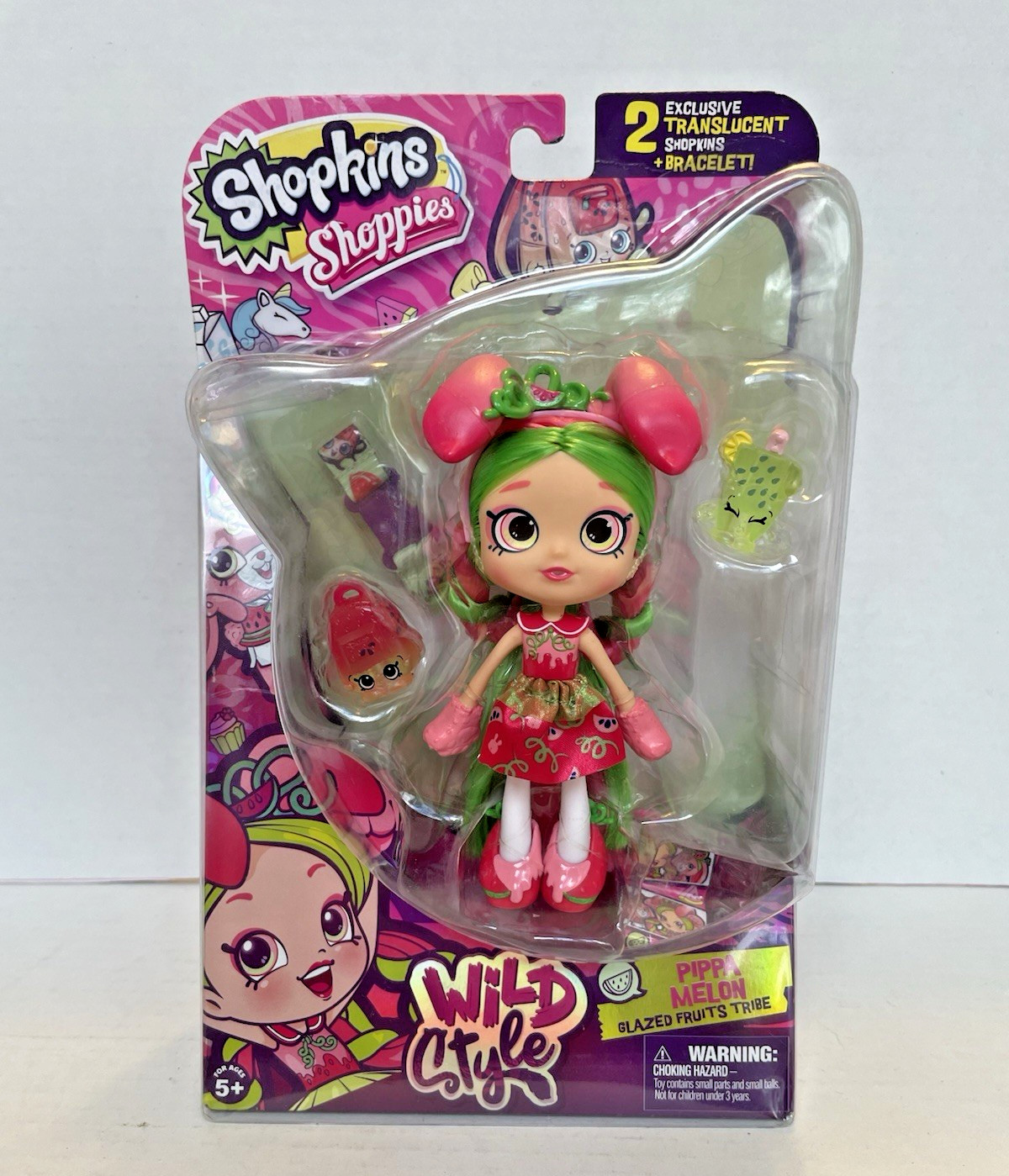 Shopkins Shoppies Wild Style Pippa Melon Glazed Fruits Tribe, NEW in Box NIB