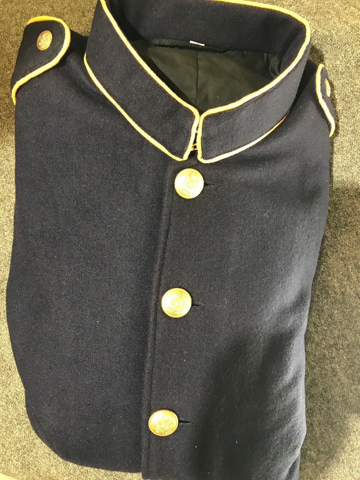 US Army M1902 Dress Blue Cavalry Tunic Coat Size 52