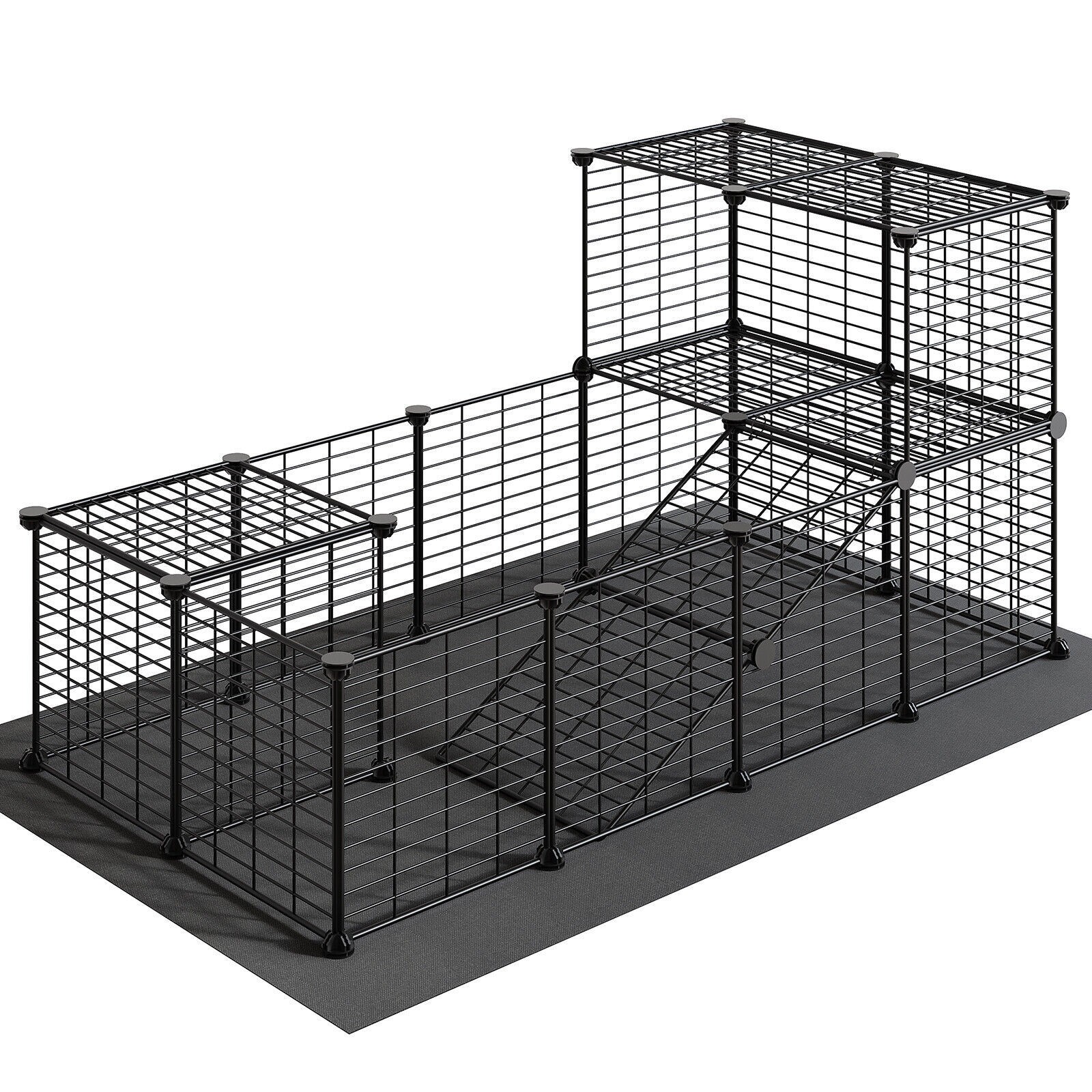 HOOBRO Guinea Pig Cage with Waterproof Mat 24 Panels Small Animal Playpen