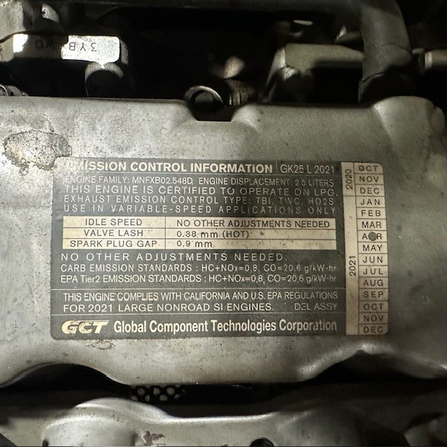 2021 Cat 2C6500 6500lbs Used Forklift Triple Mast Sideshift LP Gas 9066 Hours