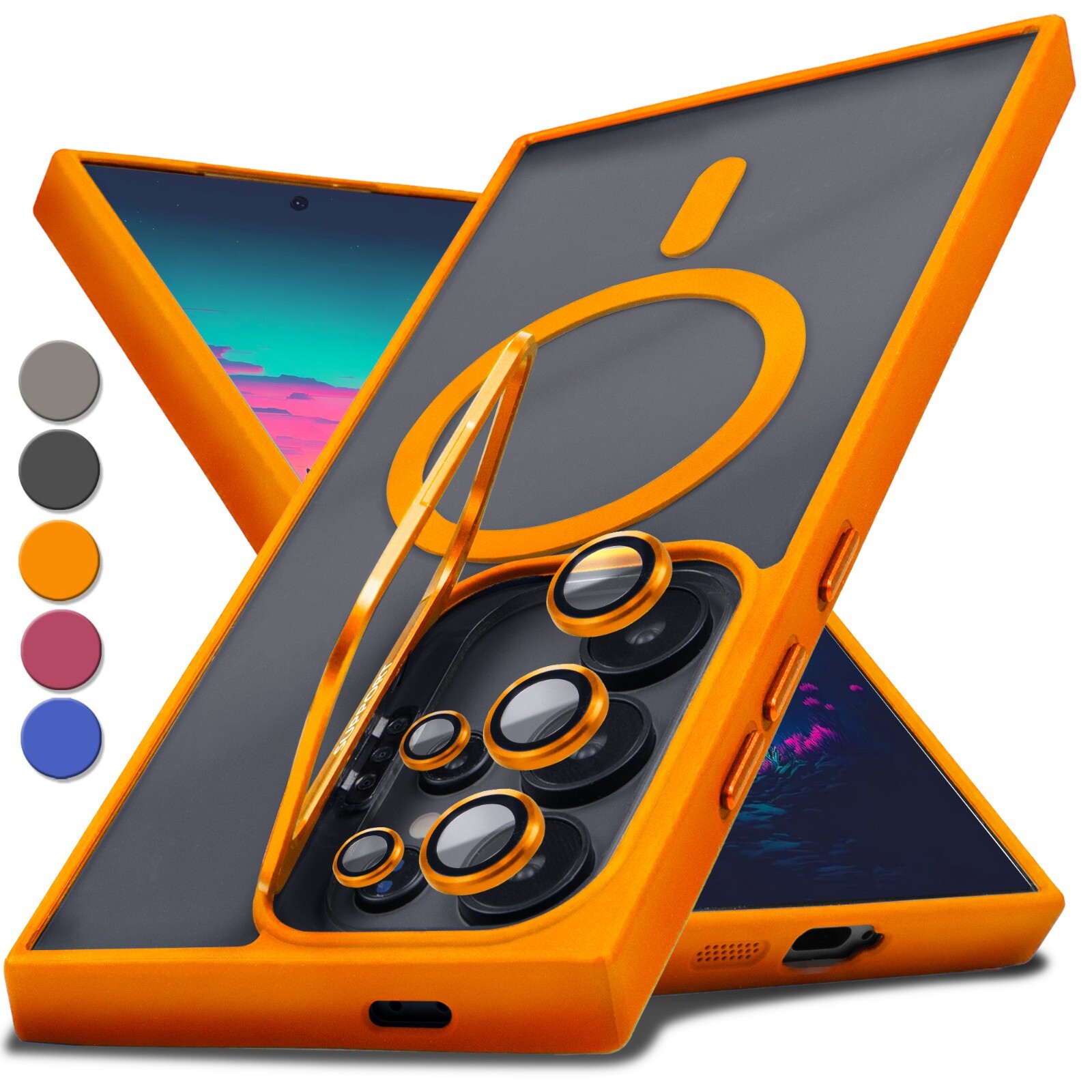 For Samsung Galaxy S26 Ultra Plus S25 S24 S23 Kickstand Mag Safe Case Cover