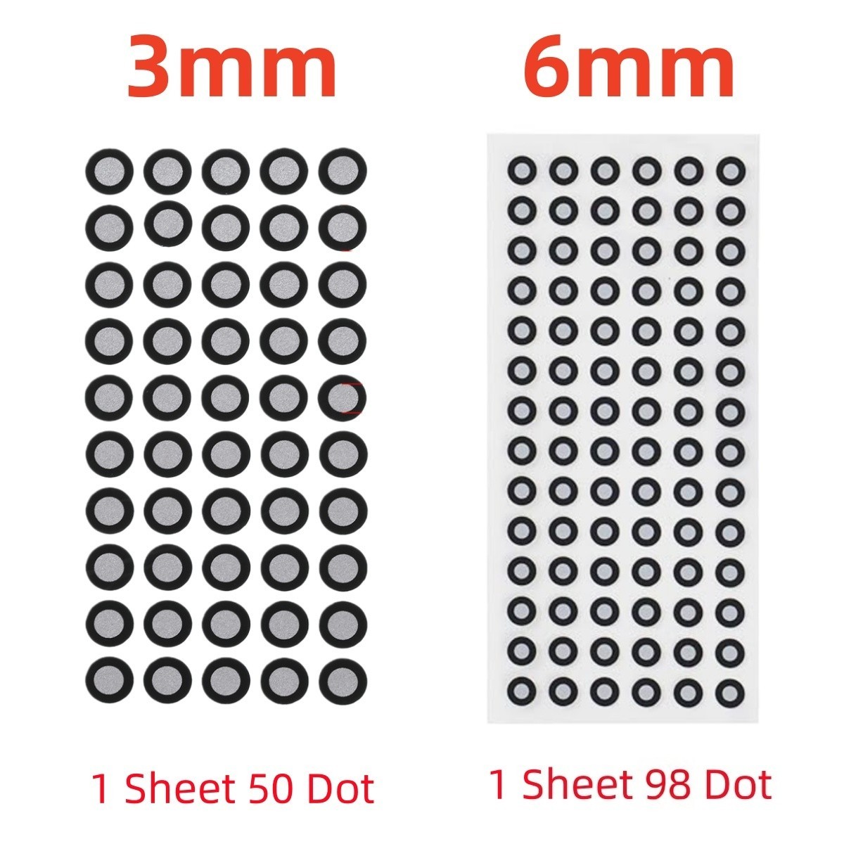 3D Scanning Markers 3.0/6.0mm, 3D Scanner Diffuse Reflection Tracking Reference