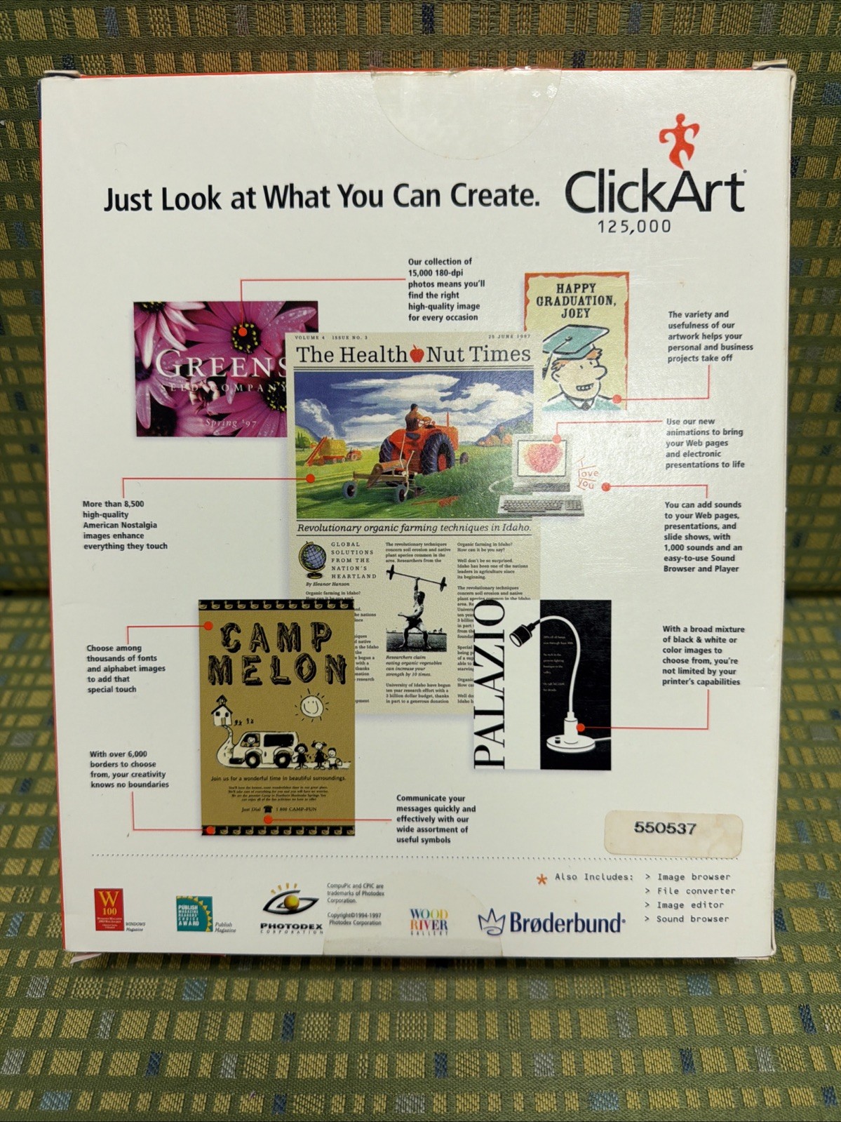 Clickart Deluxe Image Pak - CDS - 125,000 Images On 9 CD’s - Open Box - Windows