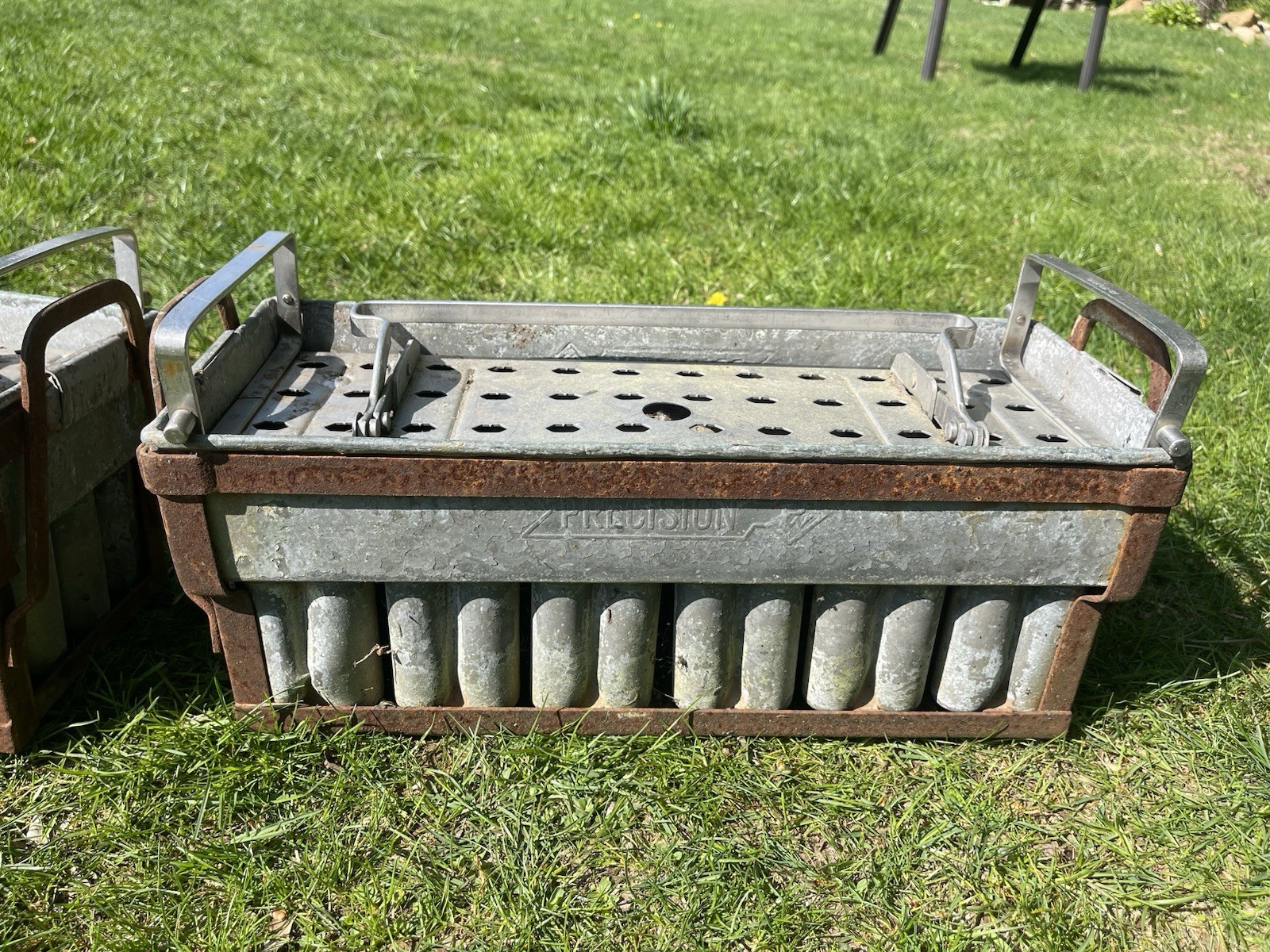 Two Antique Precision Popsicle Molds, 1920s Industrial USA