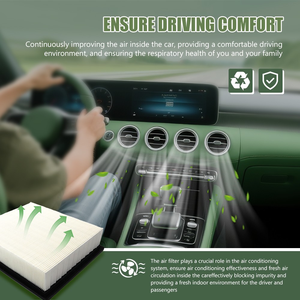 1x Cabin Air Filter For 2018-2024 Enclave Cadillac XT5 Silverado GMC Sierra 1500