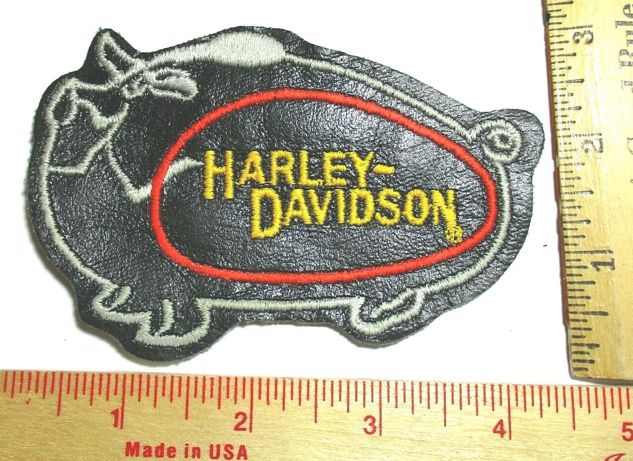 Harley "HAWG" patch old HD pig motorcycle vintage collectible biker vest emblem