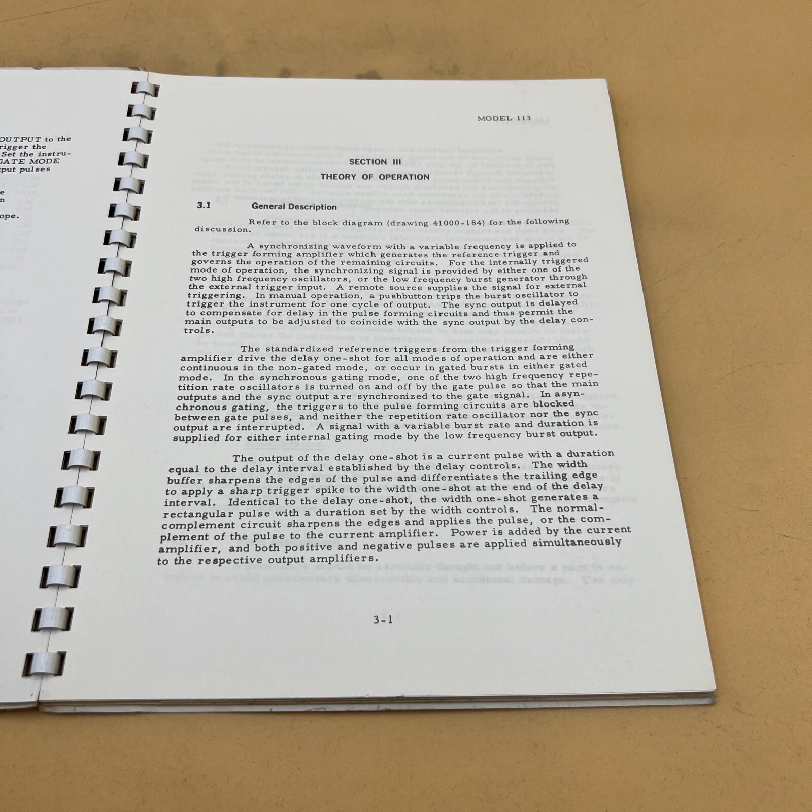 Datapulse Model 113 Pulse Generator Operation and Maintenance Manual Preliminary