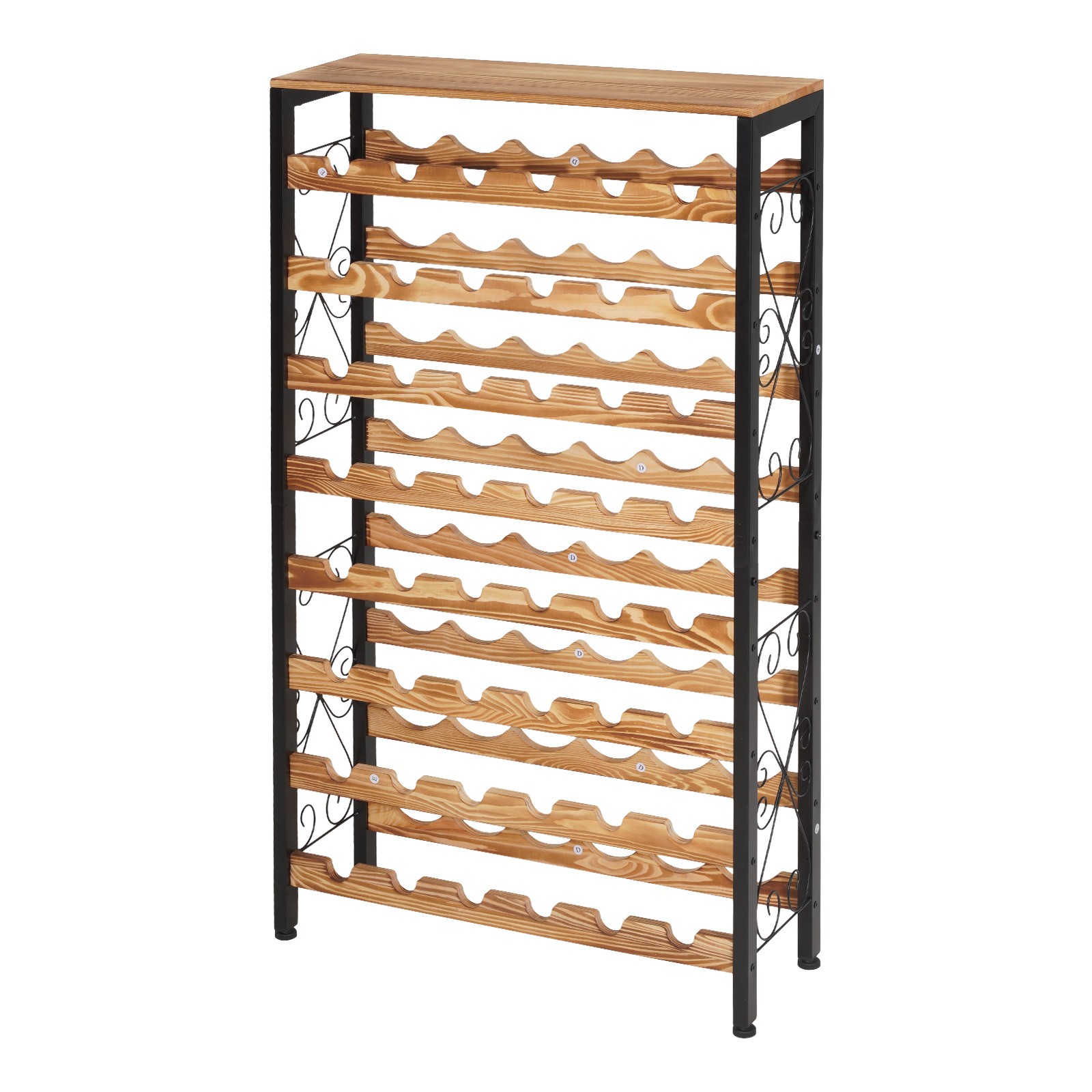 Uimoso 48-Bottle Wine Rack, 8-Tier Freestanding Floor Wine Storage Organizer