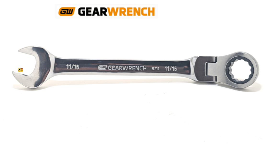 NEW GEARWRENCH FLEX HEAD RATCHETING WRENCH 12 POINT METRIC MM SAE INCH PICK SIZE