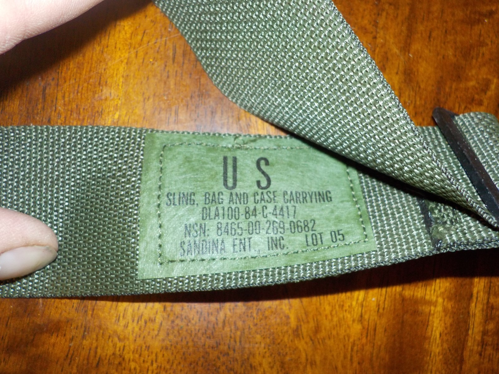 NOS lot of 5 US MILITARY NYLON GENERAL PURPOSE CARRYING STRAP SHOULDER SLING
