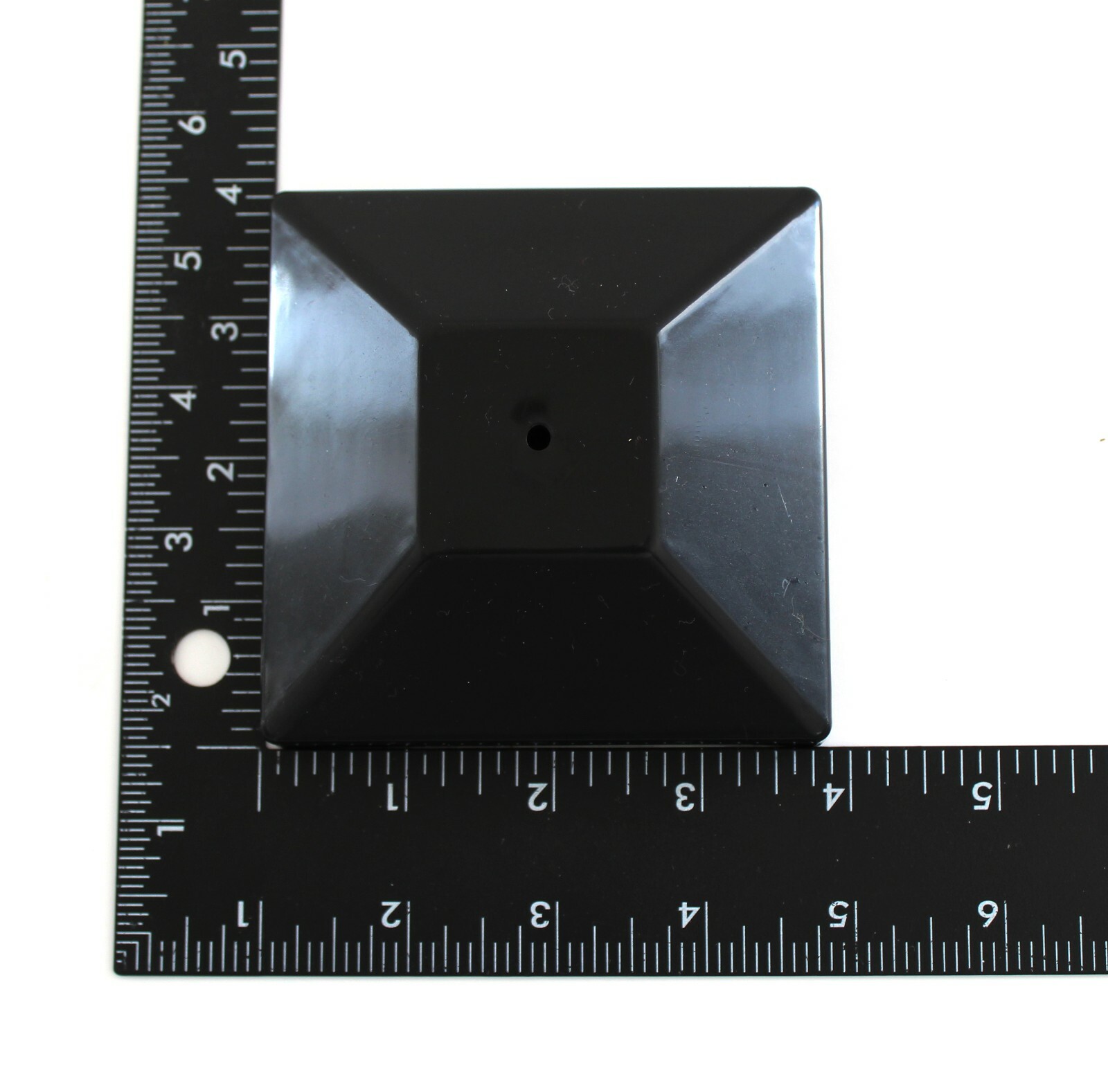 Nominal 4x4 Plastic Fence Post Caps with Nail Hole (3-5/8"x 3-5/8")