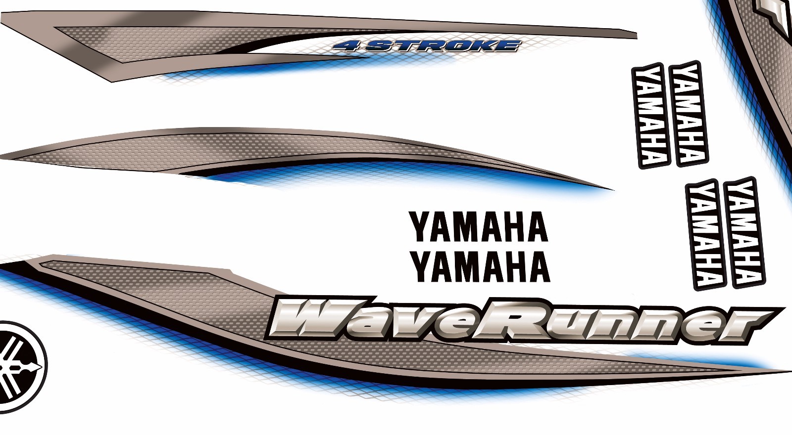 2002 YAMAHA FX140 BLUE DECAL KIT FX140A FX140CA WAVERUNNER