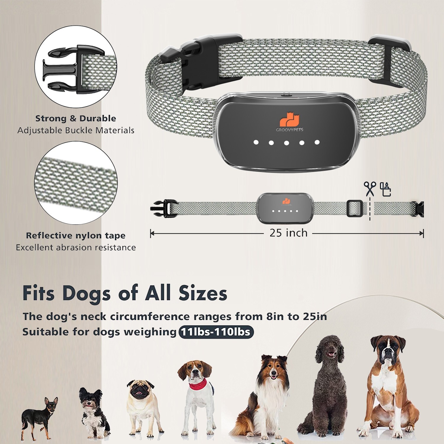 Smart Auto Anti bark Dog Collar Intelligent Waterproof Barking Terminator Device