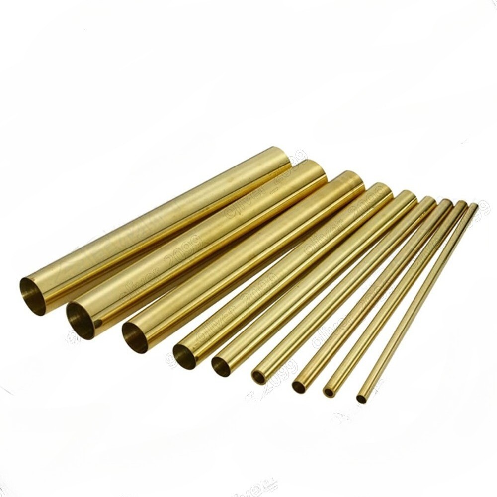 Brass Tube Brass Pipe Length 250mm Select Size OD x ID x length