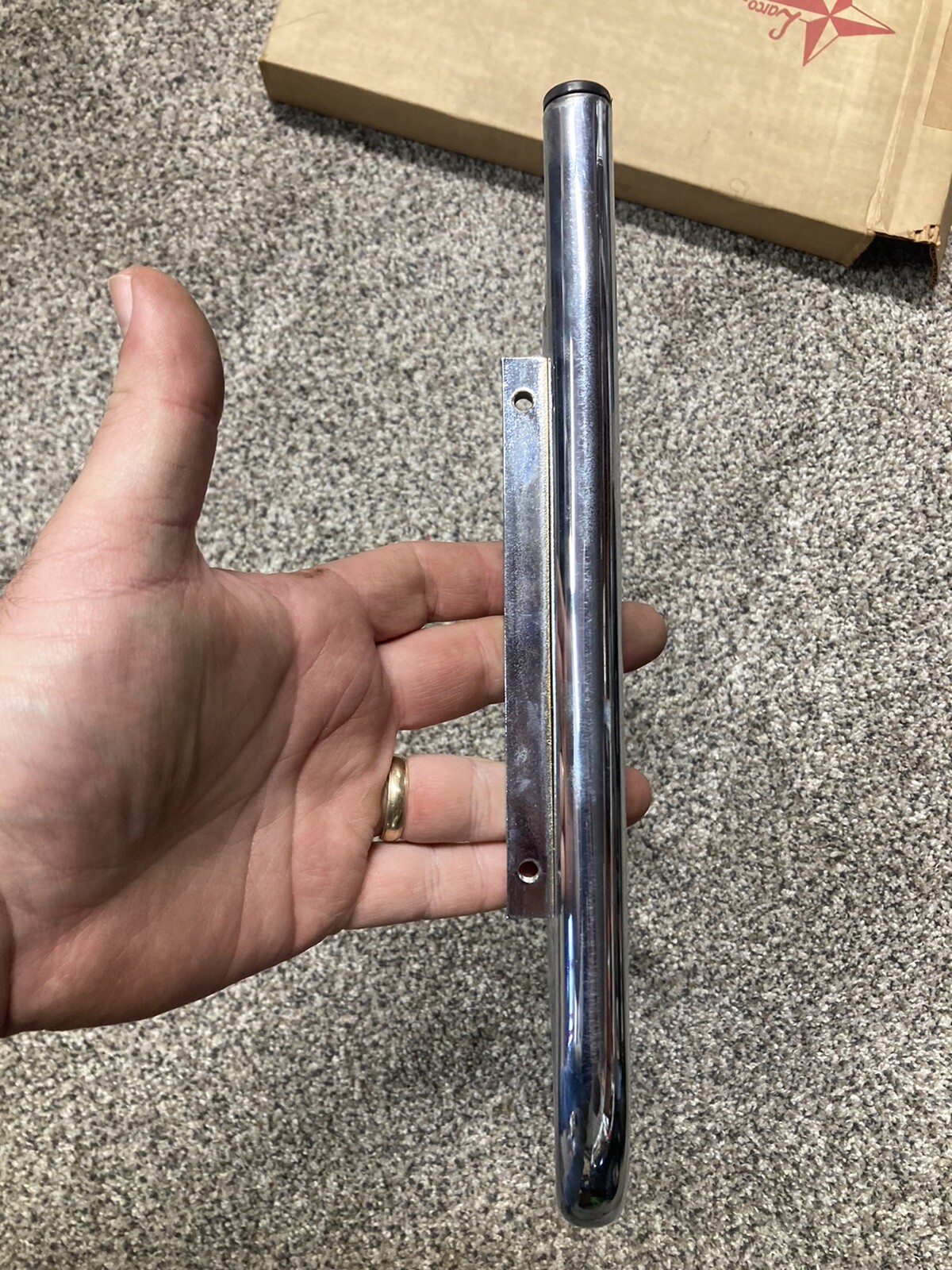 Honda Yamaha Kawasaki Suzuki Motorcycle Rear Rack Chrome Nos Larco Cb Xs GL 750