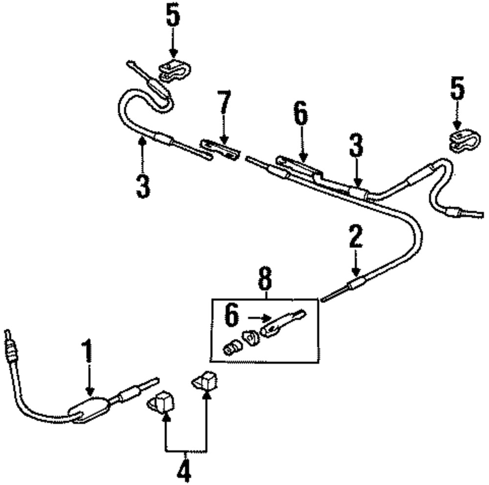Genuine GM Parking Brake Cable Connector 15714661