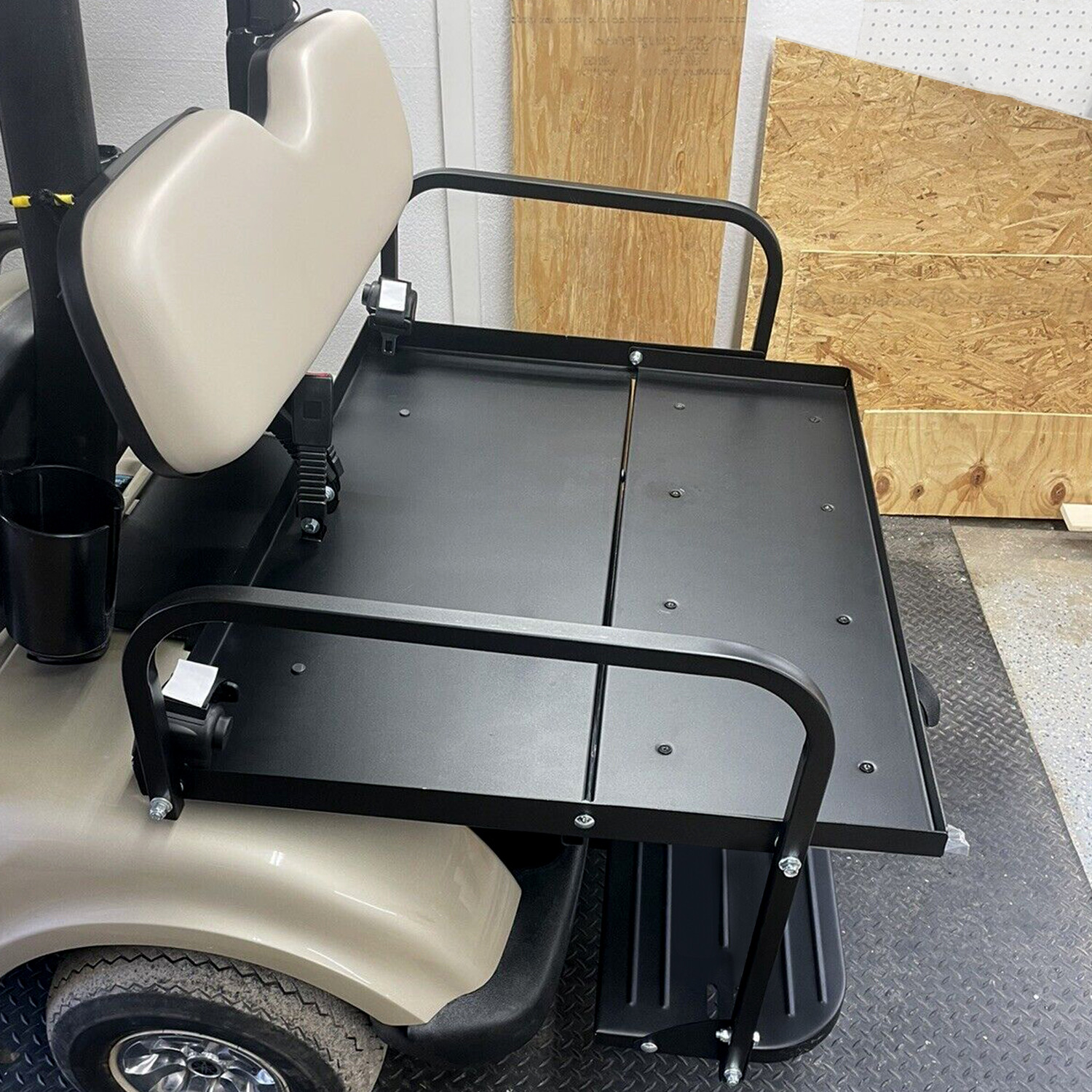 For 07-16 Yamaha Drive G29 Golf Cart Flip Folding Rear Back Seat Kit